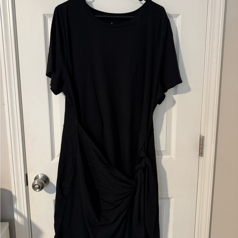 a new day Elegant Black Midi Dress